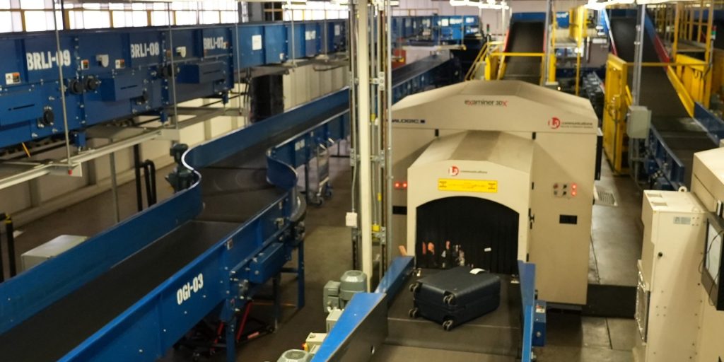 Baggage sorting area at PHX.   (credit: National Geographic/Will Weinig)