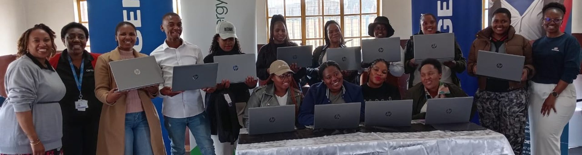 Soweto’s young entrepreneurs with disabilities receive laptops from Engen, powering skills and confidence.