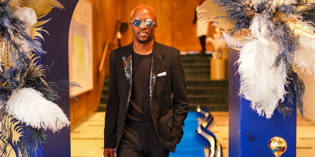 Tats Nkonzo Sanlam Blue Carpet